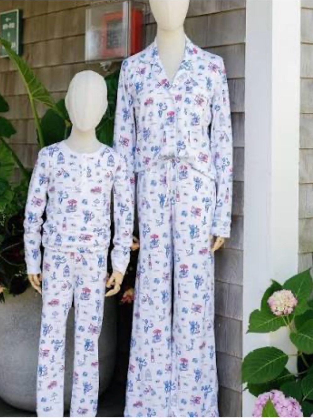 Womens Martha’s Vineyard Roller Rabbit Pajama Set - Cozy Sleepwear